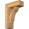 Ekena Millwork Olympic Block Rough Sawn Bracket w/ Offset Brace, Western Red Cedar, 8"W x 22"D x 30"H BKT0806X22X30OLY05RWR - alternate 1